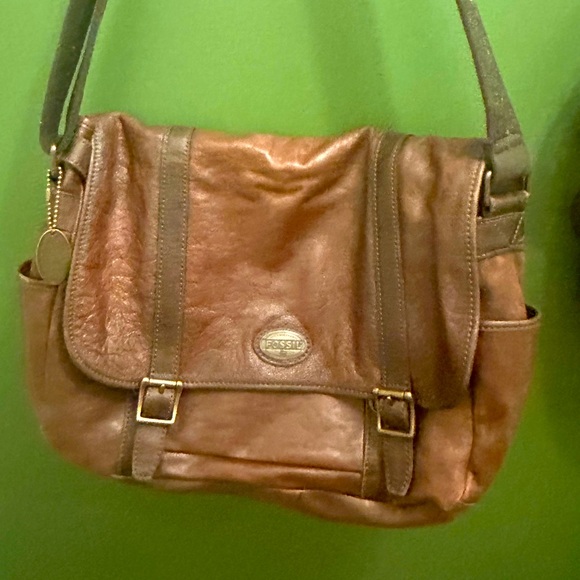 Vintage Fossil Estate Messenger Bag - Picture 1 of 1